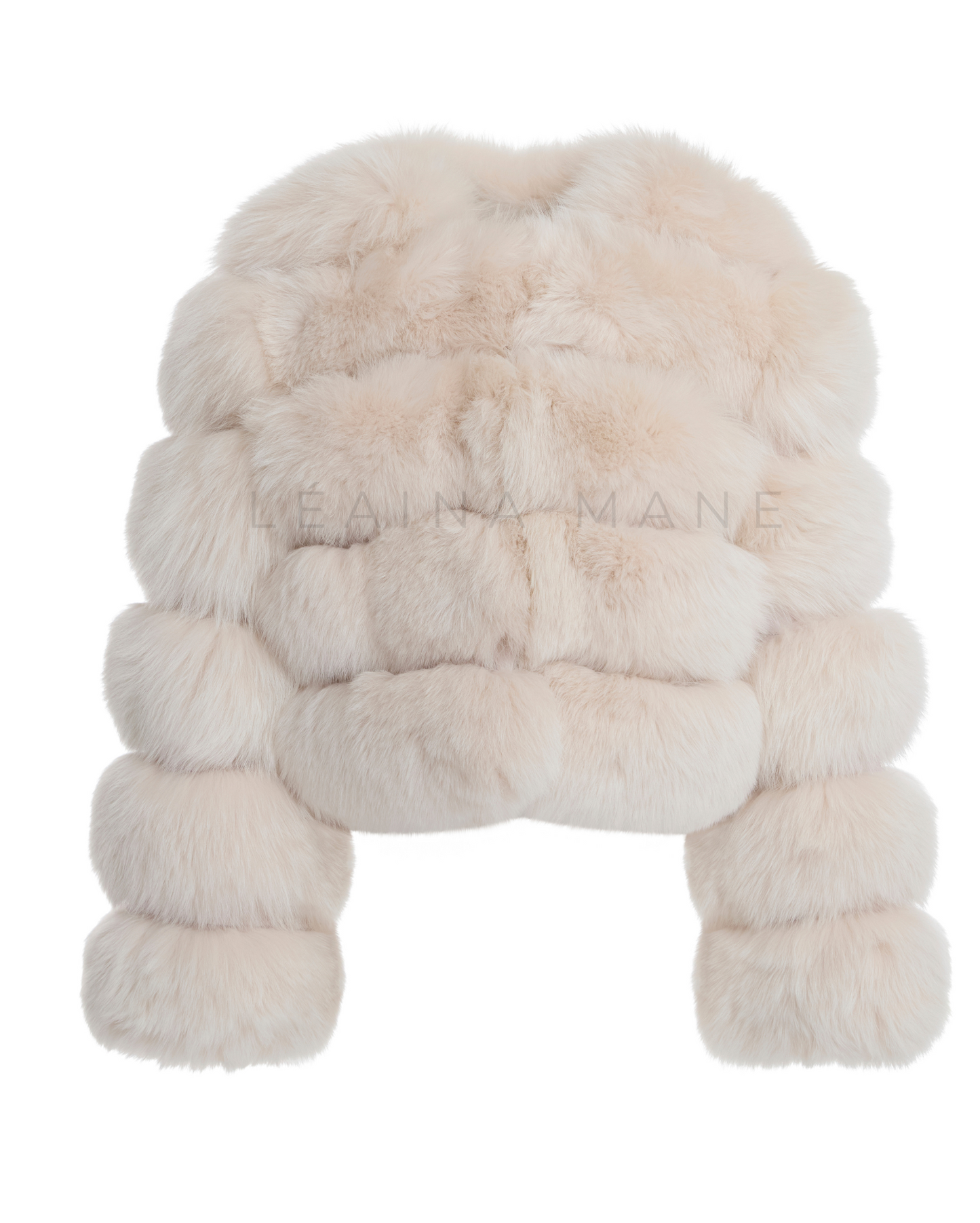 Cleopatra Fox Fur Coat in Nude