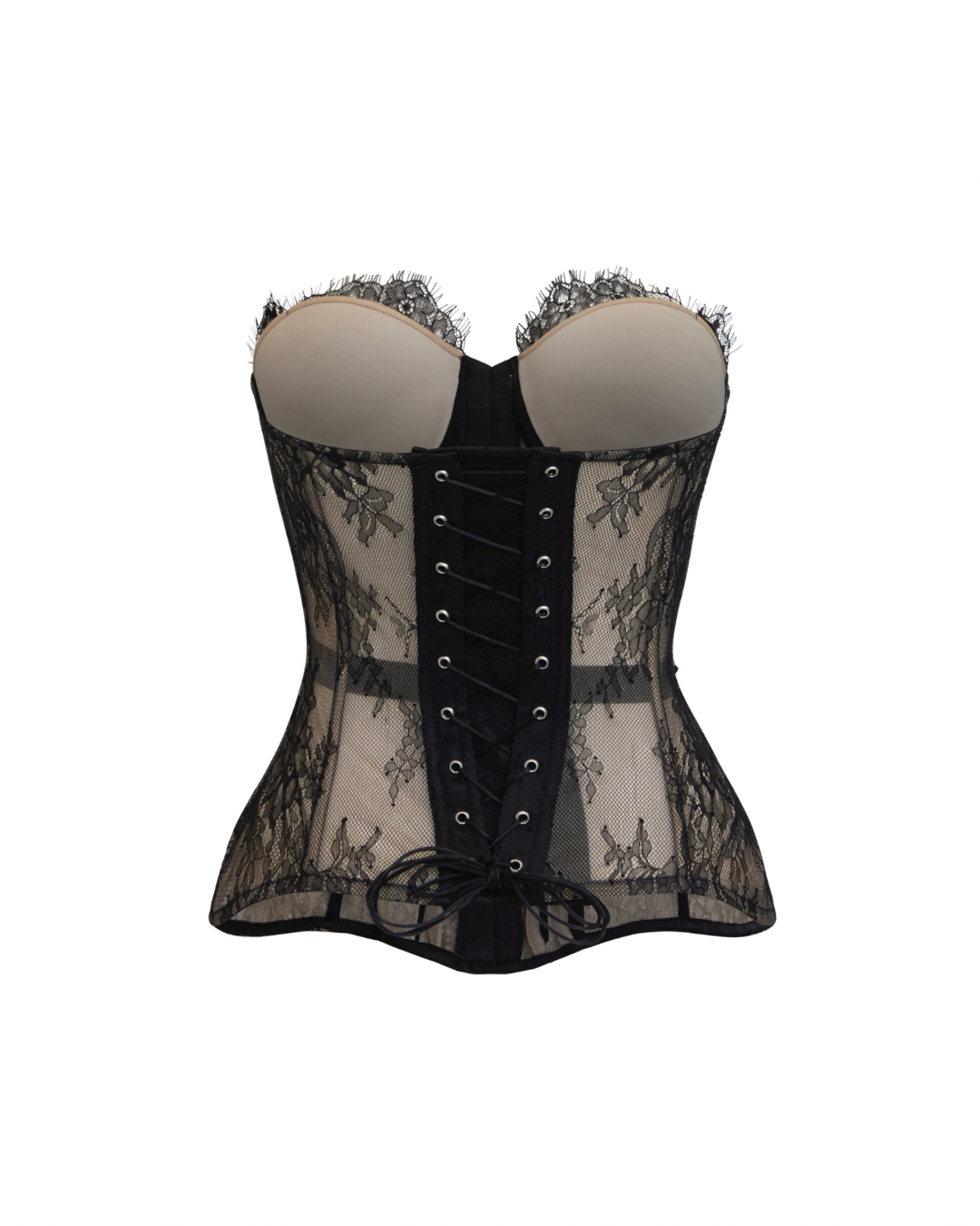 Aquarius Front Hook Lace Corset in Black