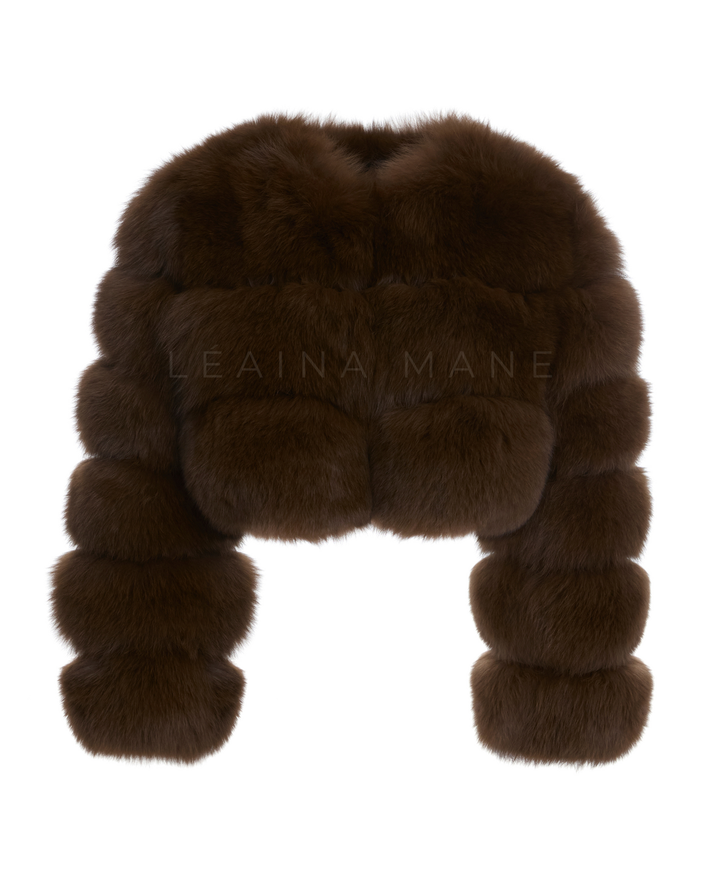 Aphrodite Fox Fur Coat in Brown