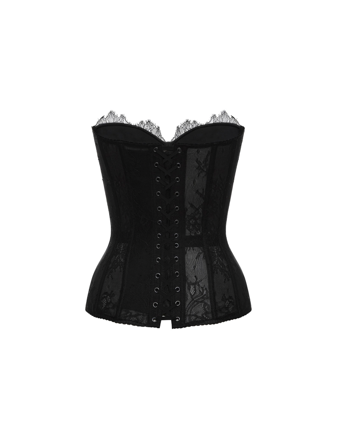 Gemini Lace Corset in Black