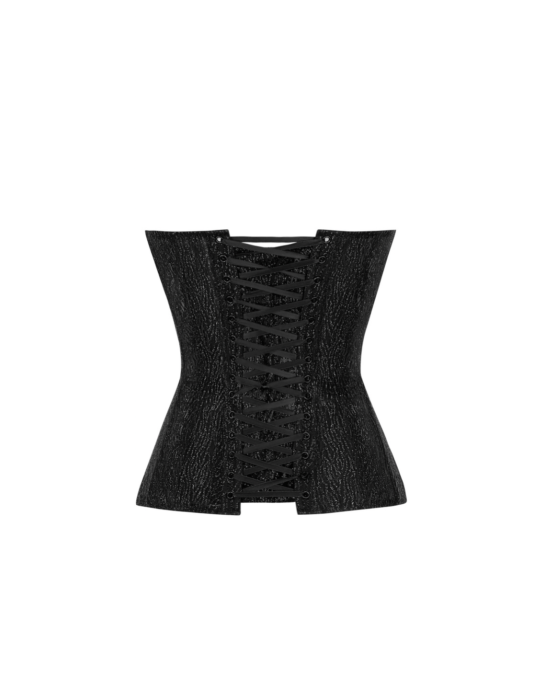 Virgo Glitter Corset in Black