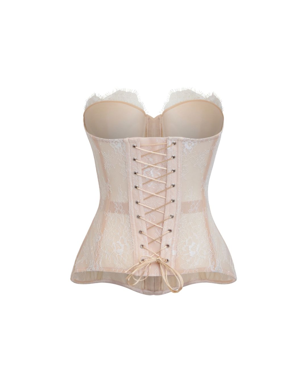 Aquarius Front Hook Lace Corset in Beige