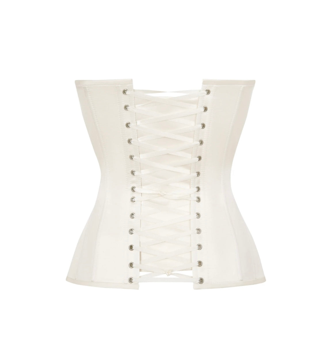 Taurus Satin Corset in Ivory