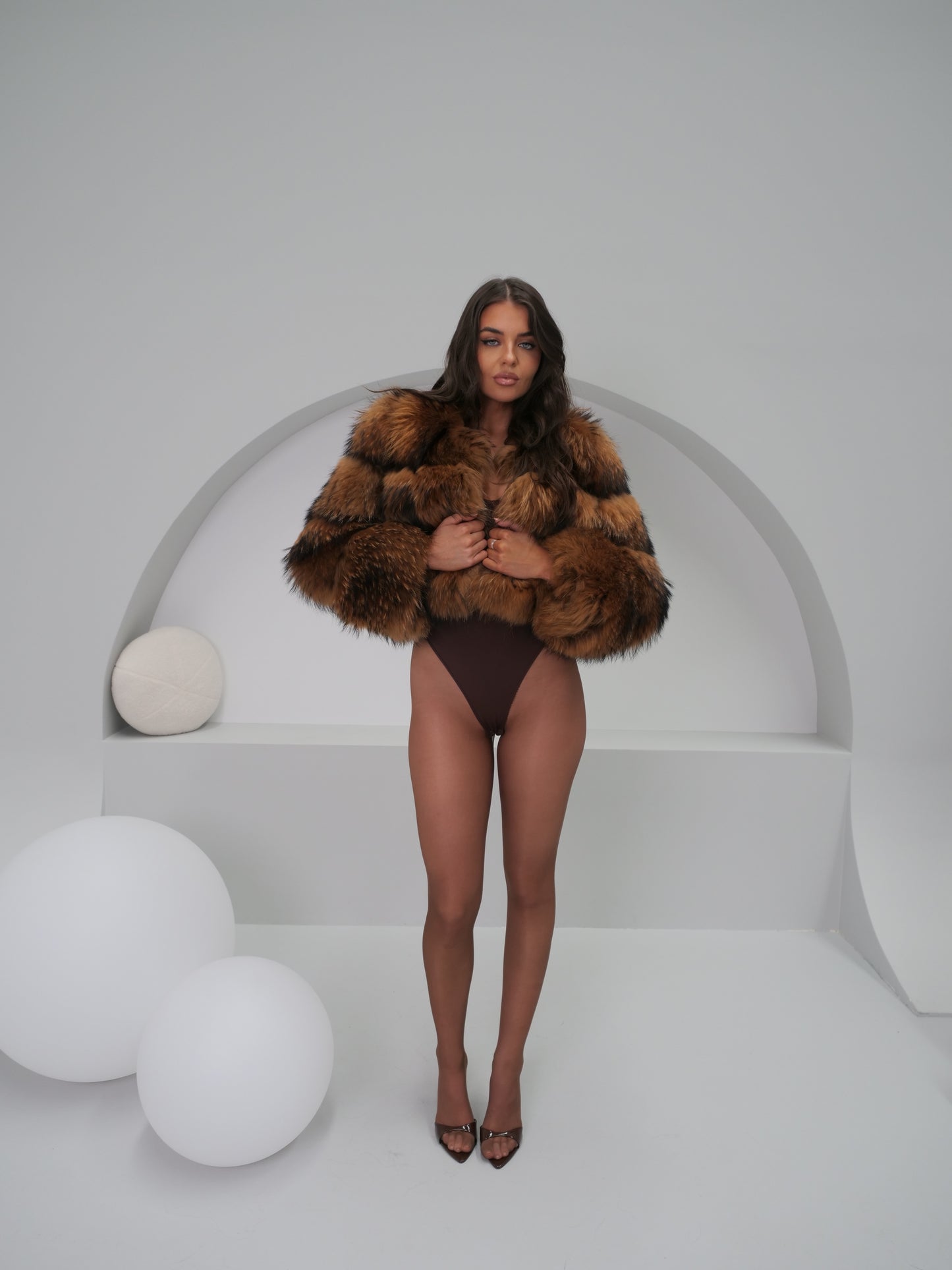 Diablo Racoon Fur Coat