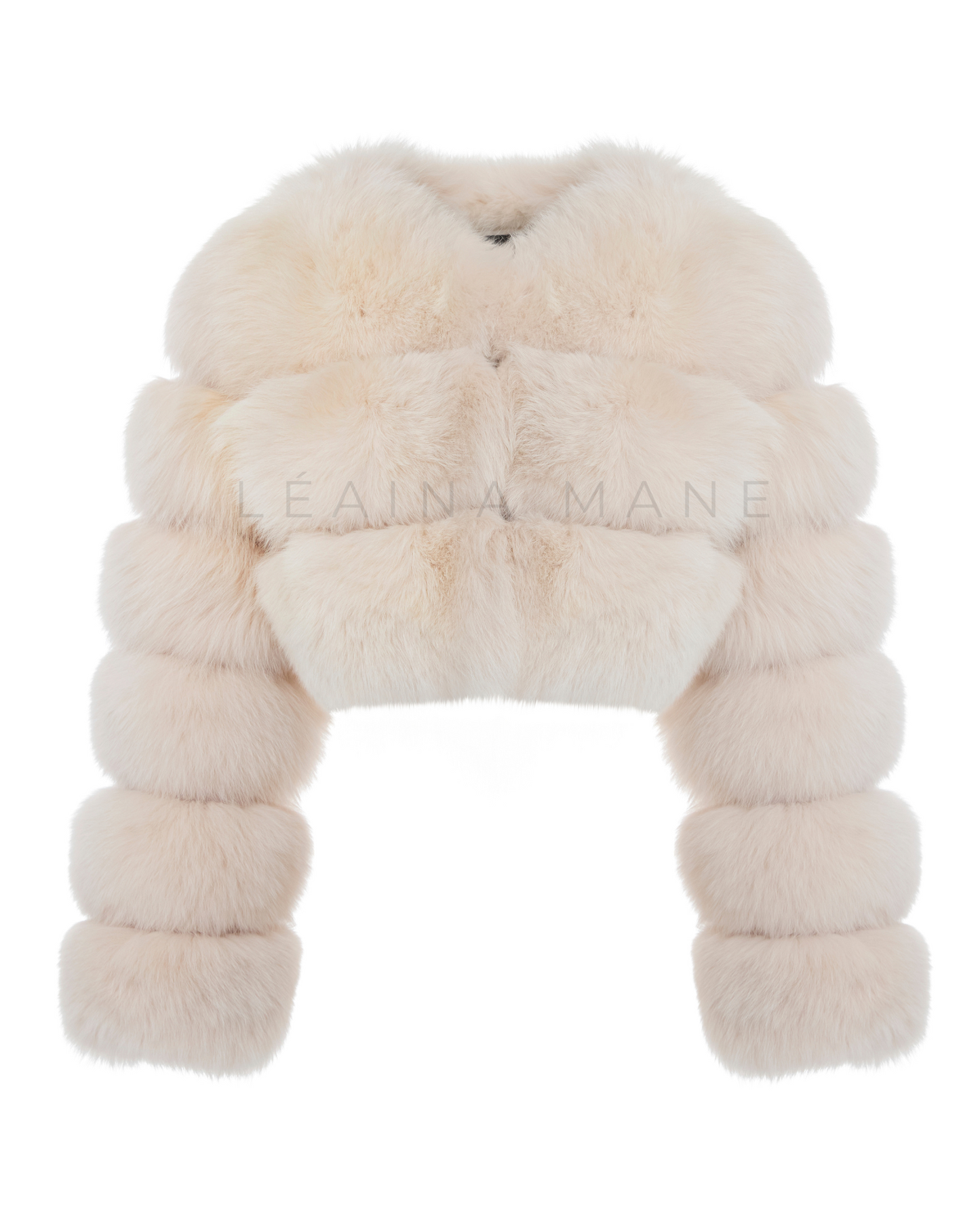 Aphrodite Fox Fur Coat in Nude