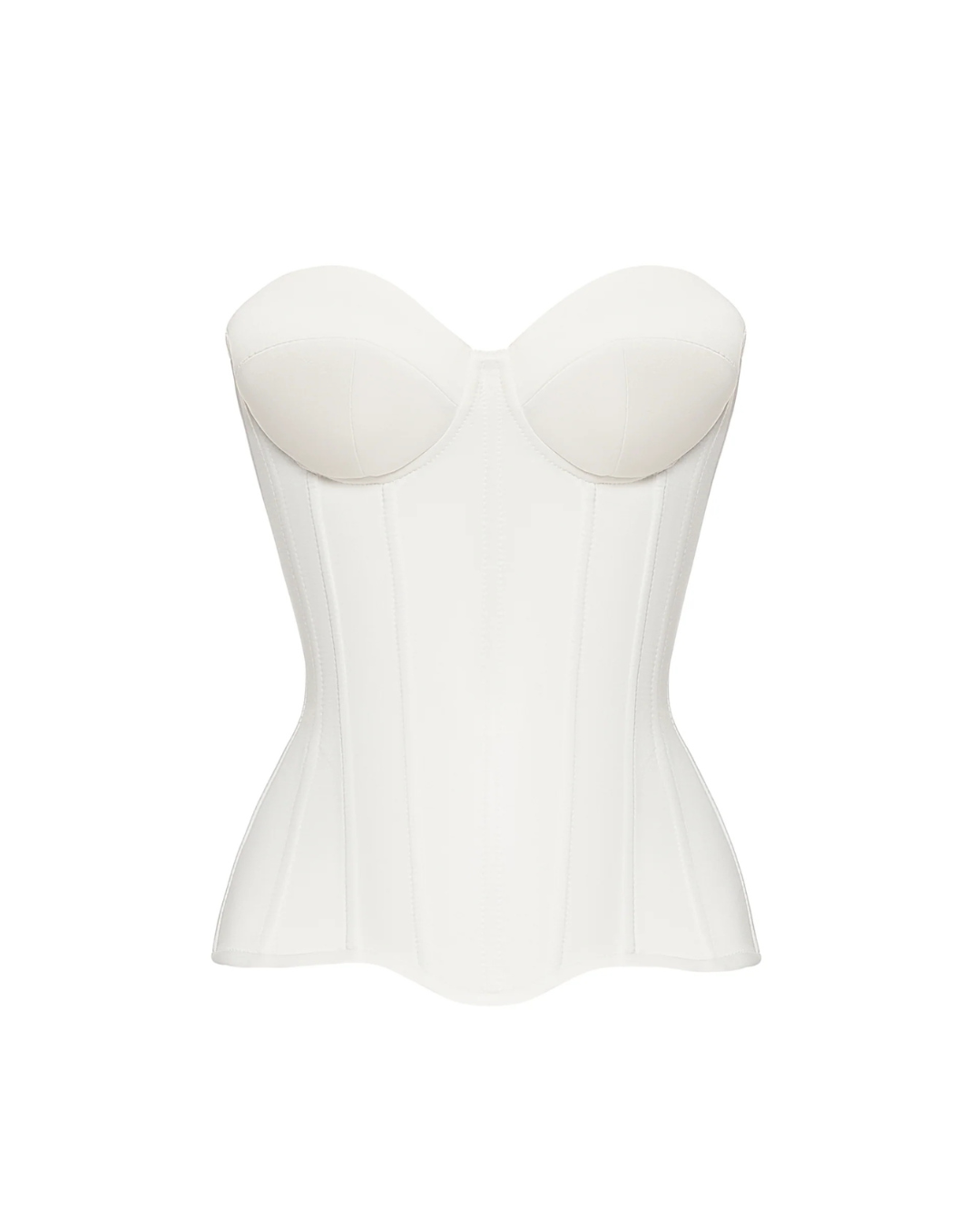 Taurus Satin Corset in White