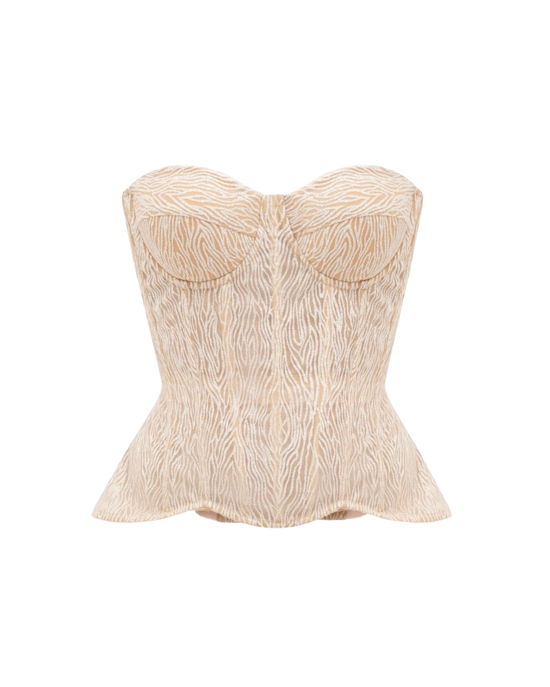 Virgo Glitter Corset in Gold