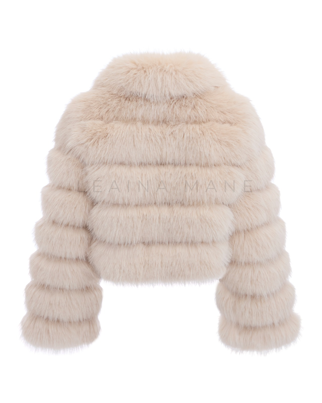 Bardot Faux Fake Fur Coat in Nude