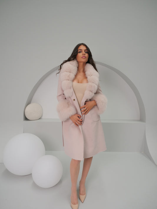 Medusa Coat in Beige