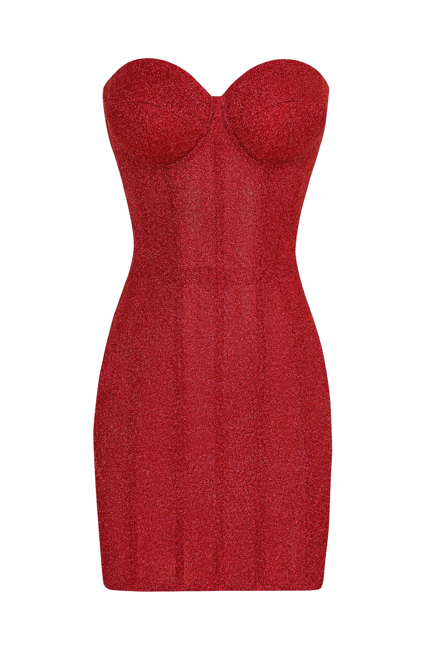 Scorpio Moon Sparkle Corset Dress in Red